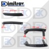 Комплект дръжки вътрешни VW Passat B5
